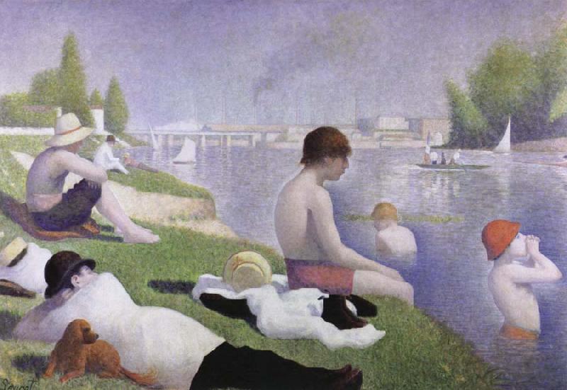 Georges Seurat bathers as asnieres oil painting image